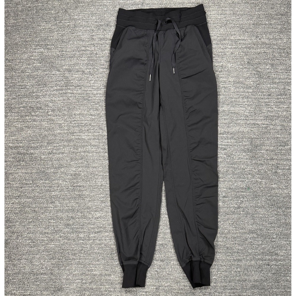 Lululemon Dance Studio Mid-Rise Jogger Women 2 Black Full Length Gym LW5BPJS
